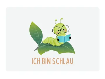 Kinderkarte, Ich bin schlau 10,5x7 cm