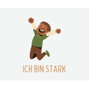 Kinderkarte, Ich bin stark 10,5x7 cm