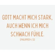 Kinderkarte, Ich bin stark 10,5x7 cm