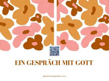 Gebetskarte / Gespräch mit Gott 14,8x10,5 cm