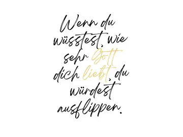 Wenn du wüsstest, Edle Grußkarte MIT GOLD 14,8x10,5 cm (A6 Postkartengröße)