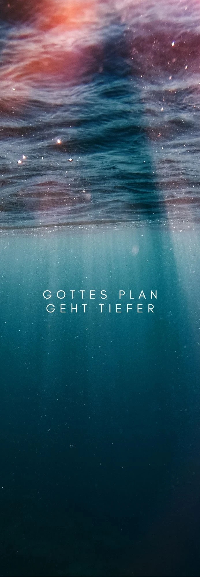 Gottes Plan, Lesezeichen 17x5,5 cm