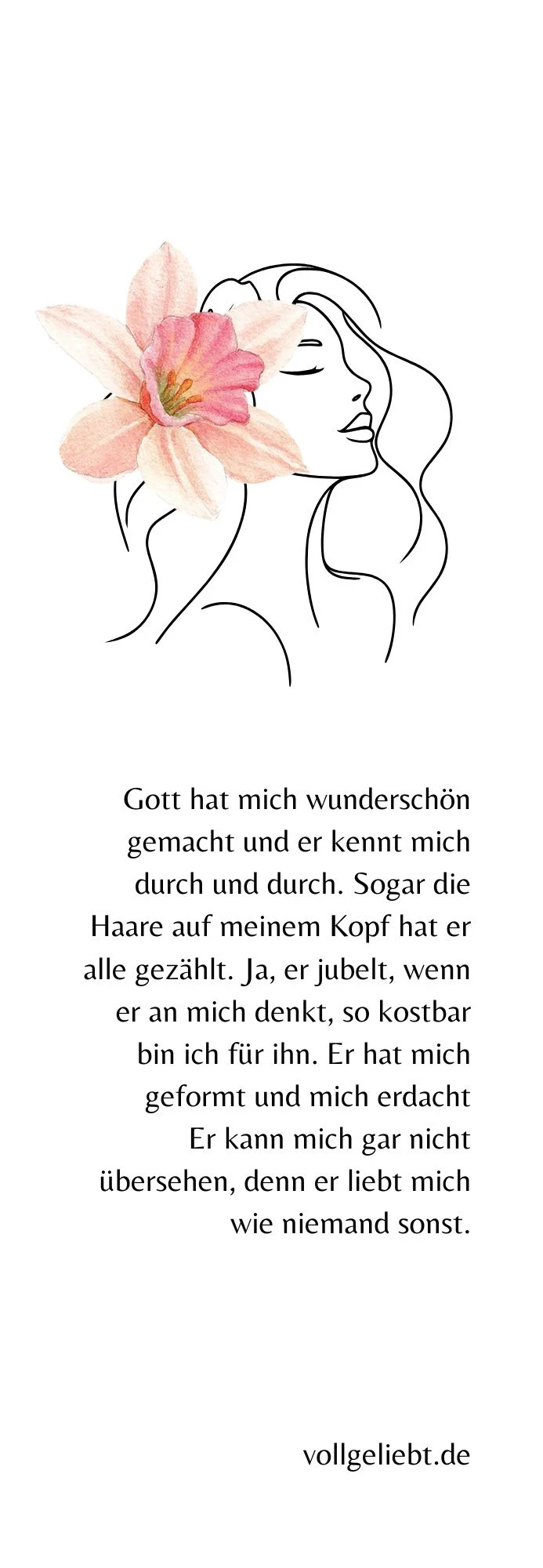 Wunderschön, Lesezeichen 17x5,5 cm