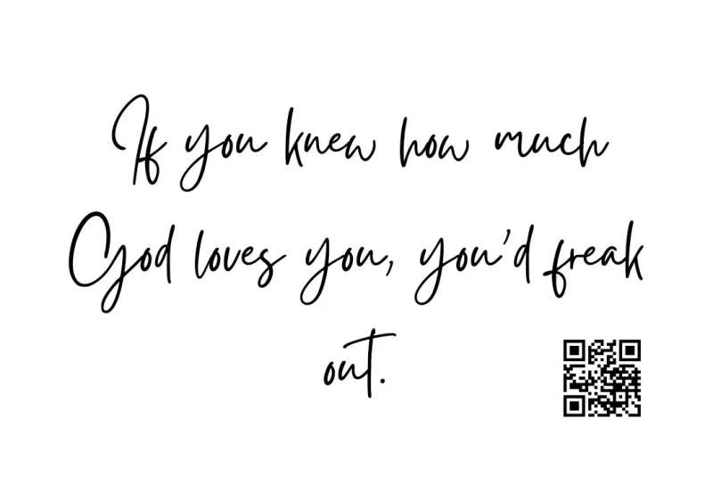 Wow, you are loved Minikarte 8,5x5,4 cm