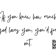 Wow, you are loved Minikarte 8,5x5,4 cm