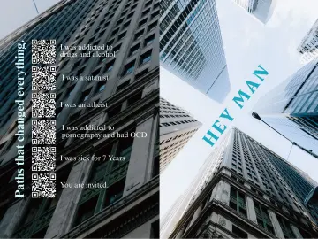 Hey Man Männerkarte/ Doppelkarte auf Englisch 14,8x10,5 cm