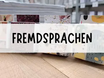 Geschenke Mehrsprachig 5x5x3,5 cm