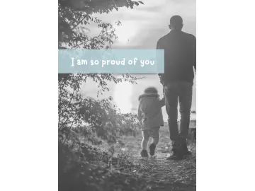 Iam so proud of you, Männerkarte 14,8x10,5 cm