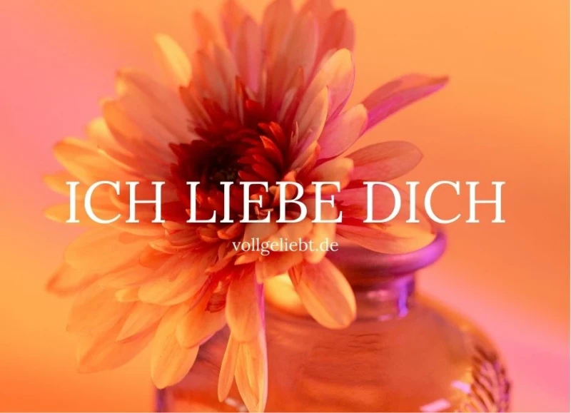 Ich liebe dich, Ministicker 7x5 cm