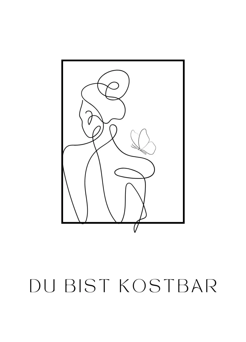 Du bist kostbar Frauenkarte, 14,8x10,5 cm