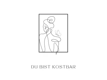Du bist kostbar Frauenkarte, 14,8x10,5 cm
