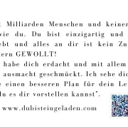Minikarte, Einzigartig. 8,5x5,4 cm