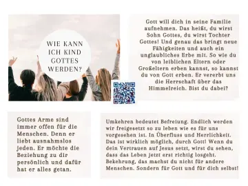Gebetskarte / Wie kann ich Kind Gottes werden? 14,8x10,5 cm