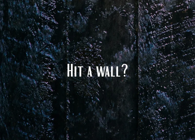 Hit A Wall?, 14,8x10,5 cm