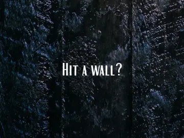 Hit A Wall?, 14,8x10,5 cm