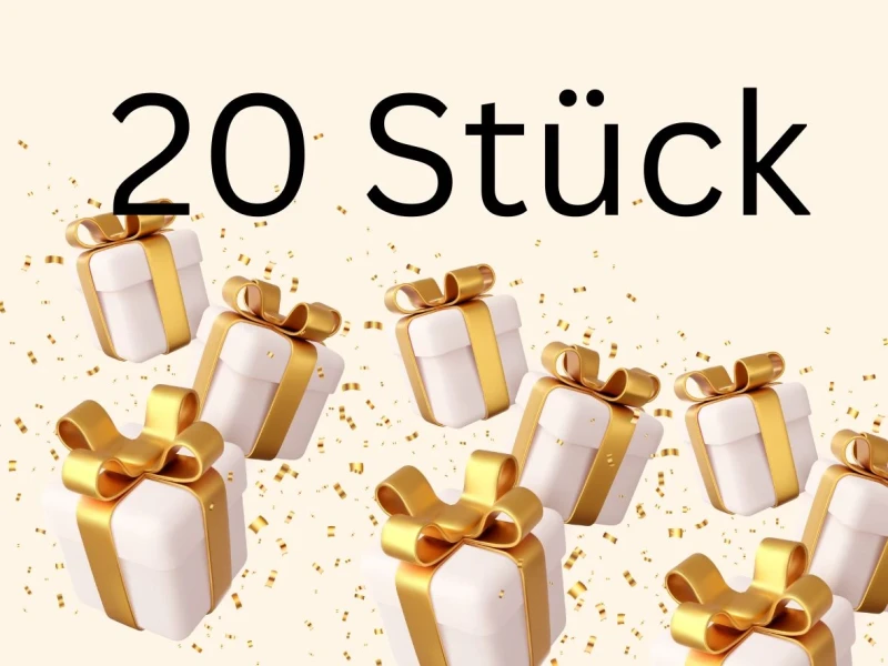 BASTELPAKET 20 Stück ! Evangelistische Geschenke zum selbst basteln DEUTSCH