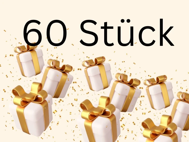 BASTELPAKET 60 Stück ! Evangelistische Geschenke zum selbst basteln DEUTSCH
