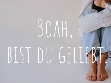 Boah, bist du geliebt, Minikarte 8,5x5,4 cm