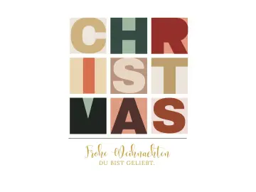 Christliche Weihnachtskarte, Das Fest der Liebe,   14,8x10,5 cm