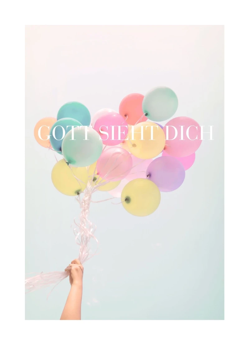Gott sieht Dich, Edle Karte