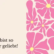 Du bist geliebt NEU, Minikarte 8,5x5,4 cm