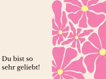 Du bist geliebt NEU, Minikarte 8,5x5,4 cm