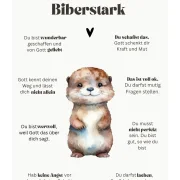 Biberstark, Kinderkarte 14,8x10,5 cm