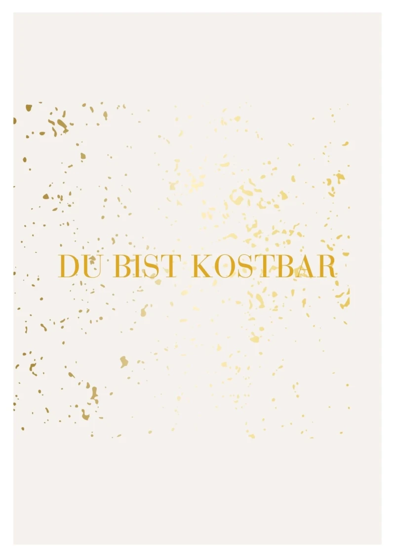 Du bist kostbar, Edle Karte, NEU