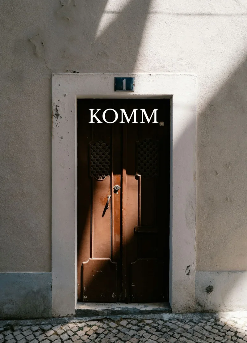 KOMM, Karte Männerkarte 14,8x10,5 cm