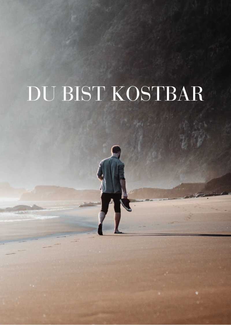 Du bist kostbar, Edle Karte Männerkarte