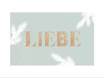 Karte, das Fest der Liebe / Weihnachten