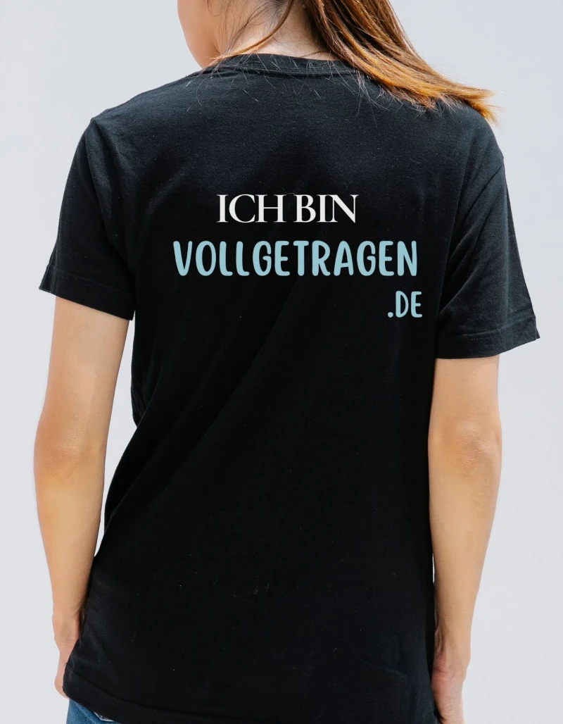 Frauenshirt, Ich bin vollgetragen