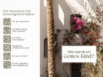 Gebetskarte / Wie kann ich Kind Gottes werden? DOPPELKARTE