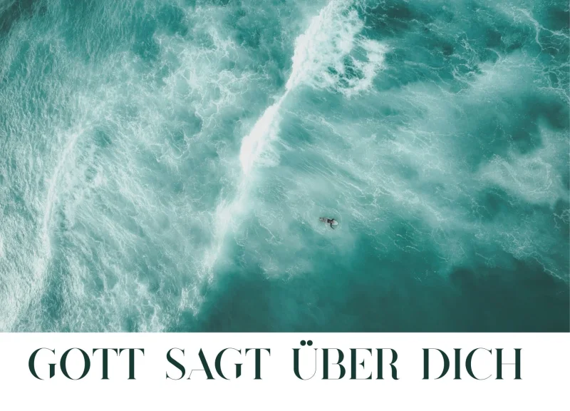 Gott sagt über Dich / Männerkarte 14,8x10,5 cm