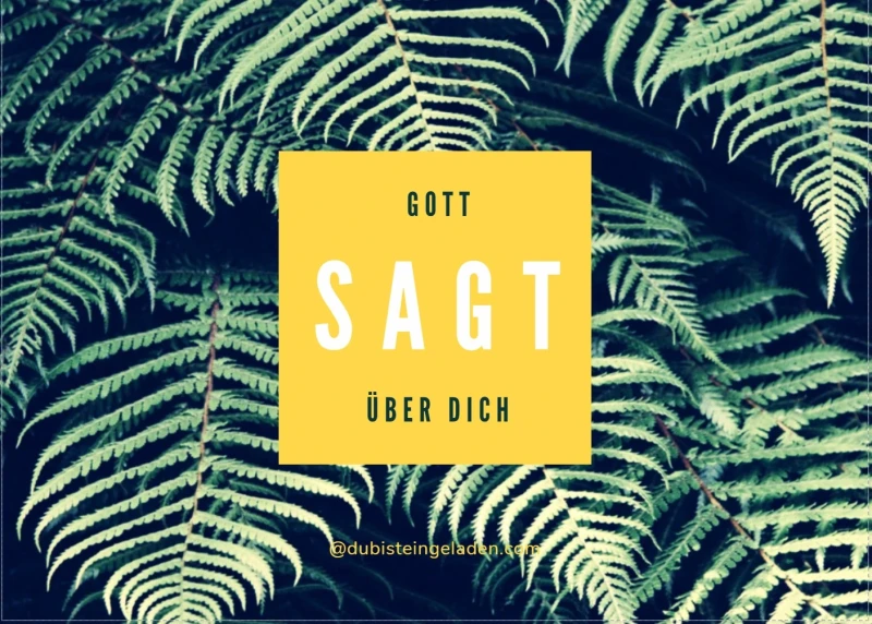 Gott sagt über Dich / Männerkarte