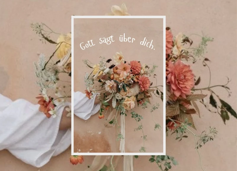 Gott sagt über Dich, Karte für Frauen, NEU