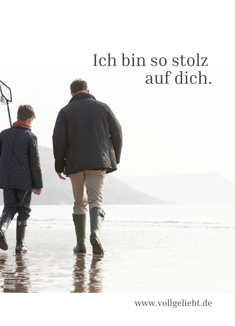 Ich bin so stolz auf dich, Männerkarte 14,8x10,5 cm