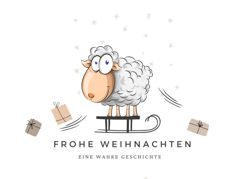 Frohe Weihnachten / Eine wahre Geschichte Karte zu Weihnachten
