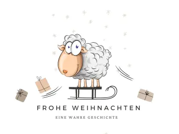 Frohe Weihnachten / Eine wahre Geschichte Karte zu Weihnachten