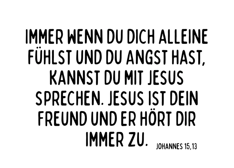 Kinderkarte, Jesus liebt dich