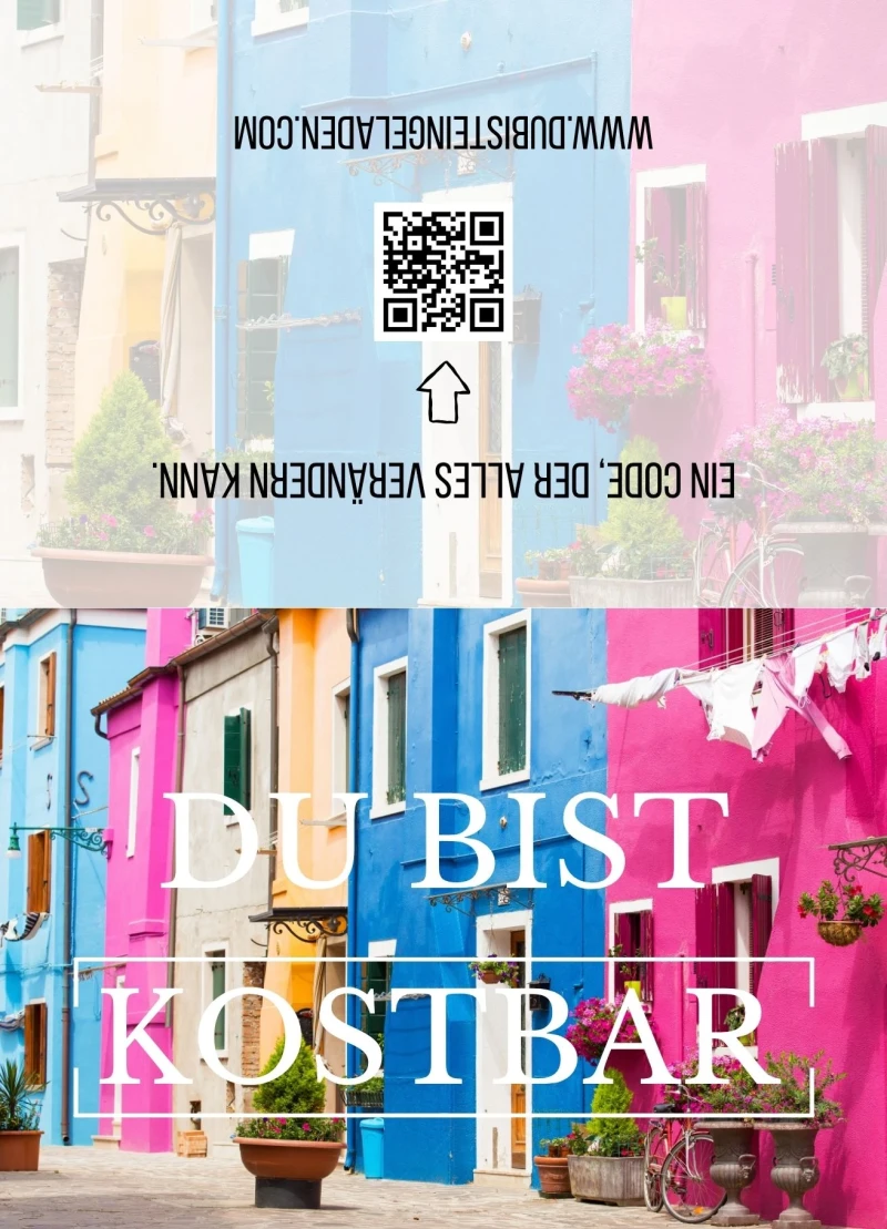 Klappkarte, Du bist kostbar