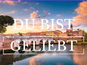 Klappkarte, Du bist geliebt