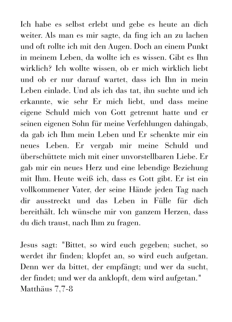 Klappkarte, Du bist genug