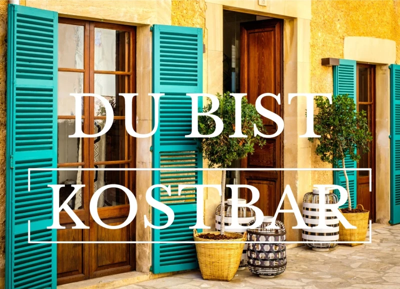 Klappkarte, Du bist kostbar