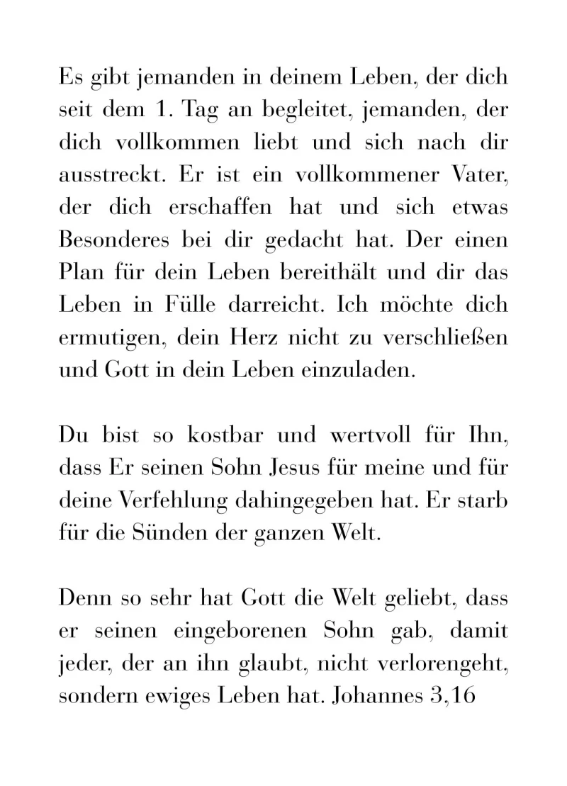 Klappkarte, Du bist kostbar
