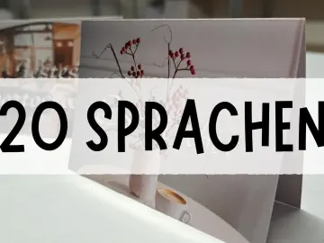 Klappkarte Fremdsprachig Matthäus 7, 7-8