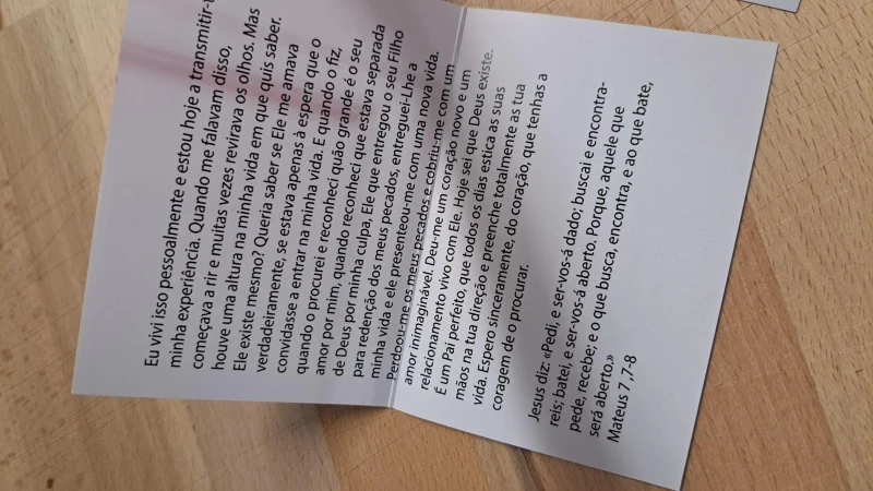 Klappkarte Fremdsprachig Matthäus 7, 7-8