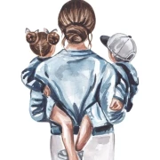 Lesezeichen, Guten Morgen für Mamas( 5,5x17cm)