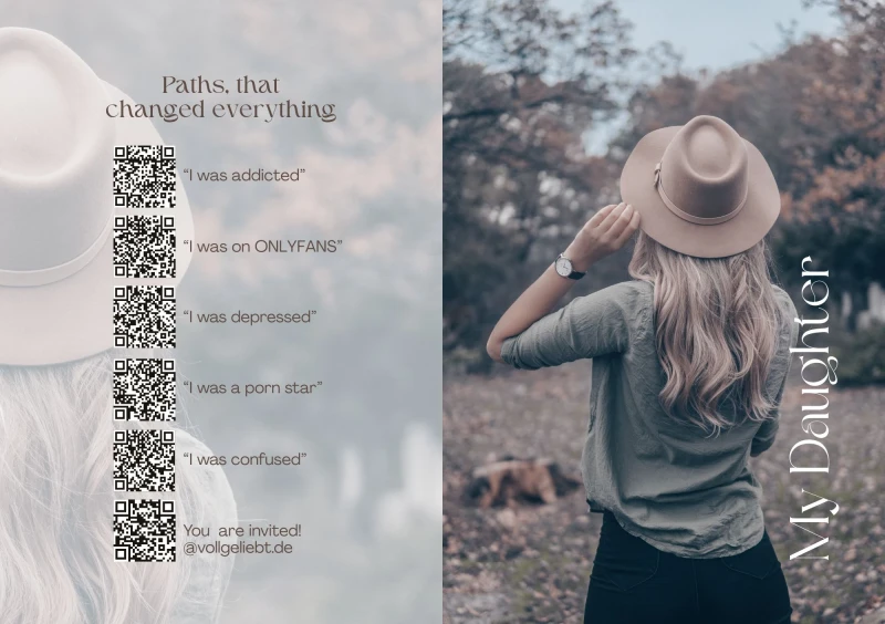 Meine Tochter Frauenkarte/ Doppelkarte