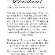 Merry Christmas, Christliche Weihnachtskarte, Die Geschichte vom Jesus Kind,   14,8x10,5 cm